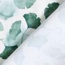 GOTS Jersey coton Impression numérique de ginkgo – blanc/eucalyptus,  thumbnail number 4