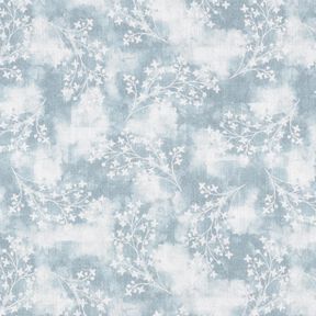 Tissu en coton Popeline fines branches – bleu, 
