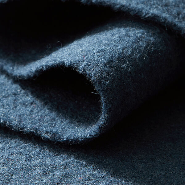 Loden de laine foulé – bleu jean,  image number 4