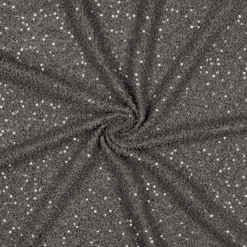 Tricot Bouclé Paillettes Uni | Poppy Fabrics – gris, image number 4