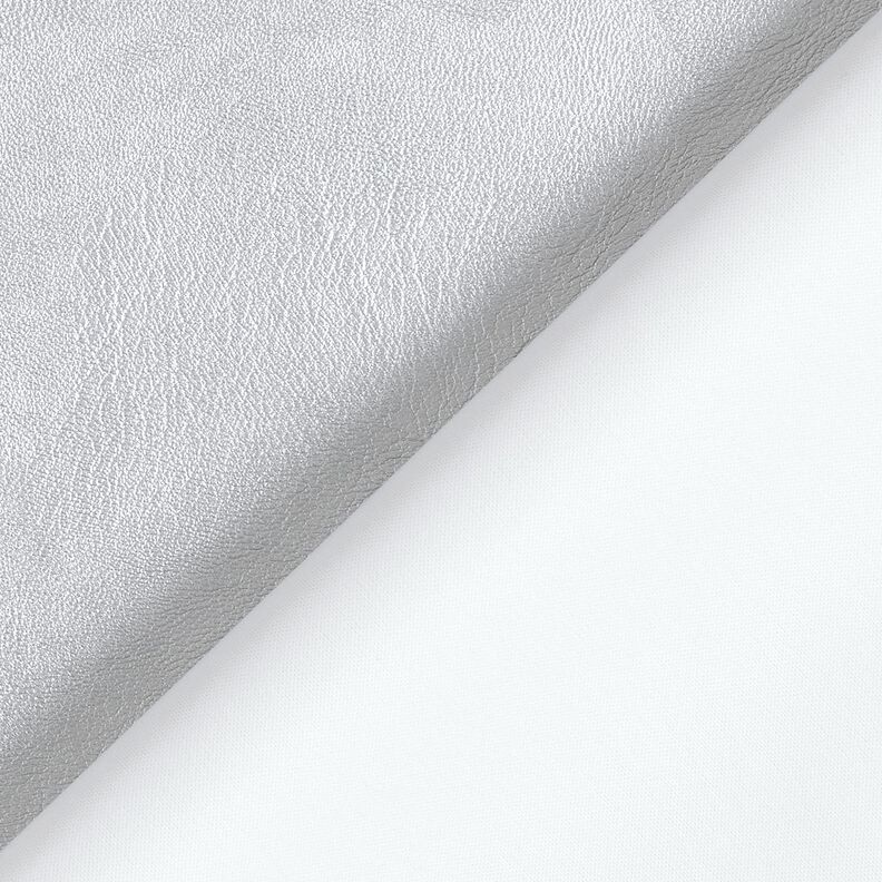 Stretch Imitation cuir Métallique – argent,  image number 3