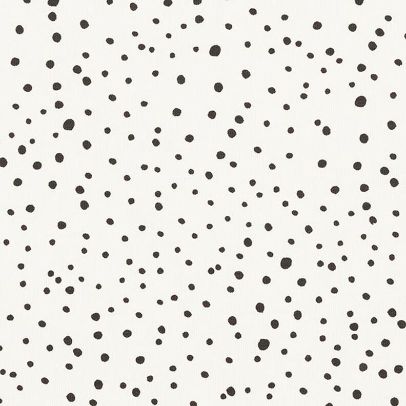 Jersey de coton Pois irréguliers – blanc,  image number 1