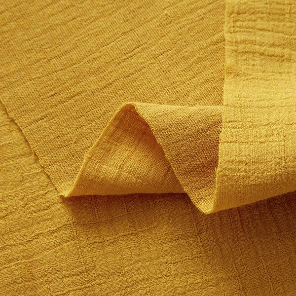 Bambou Tissu double gaze de coton Structure – jaune curry,  image number 3