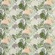 Tissu en coton Cretonne plantes de la jungle abstraites – blanc/vert,  thumbnail number 1