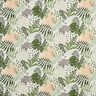 Tissu en coton Cretonne plantes de la jungle abstraites – blanc/vert,  thumbnail number 1