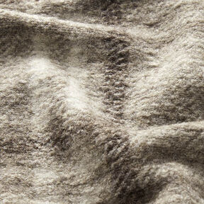 Maille pour manteau en laine mélangée Carreaux – taupe, 