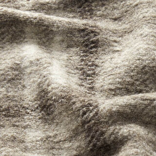Maille pour manteau en laine mélangée Carreaux – taupe, 