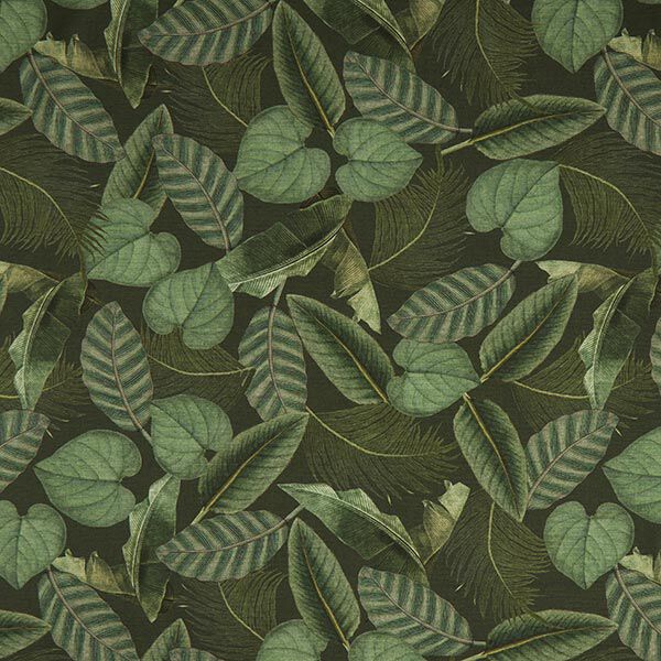 Tissu d’extérieur Canvas Feuilles de palmier – vert foncé,  image number 1