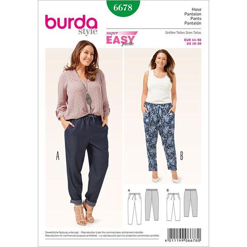 Pantalon, Burda 6678,  image number 1