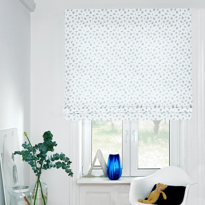 Tissu double gaze de coton Branches | Poppy Fabrics – blanc/roseau,  image number 6