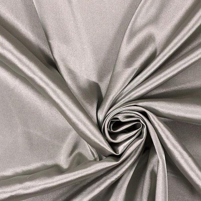 Stretch Satin – argent métallique,  image number 1