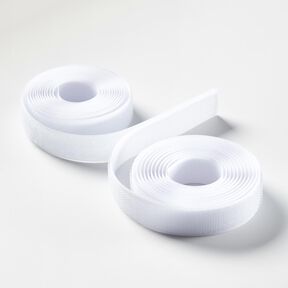 Set de bandes velcro [2 x 2m | 20 mm] – blanc, 