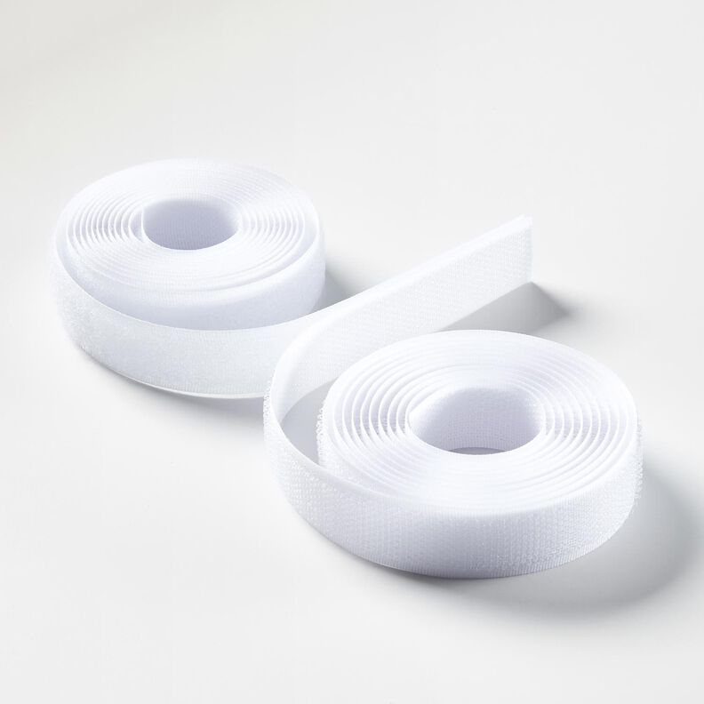 Set de bandes velcro [2 x 2m | 20 mm] – blanc,  image number 2