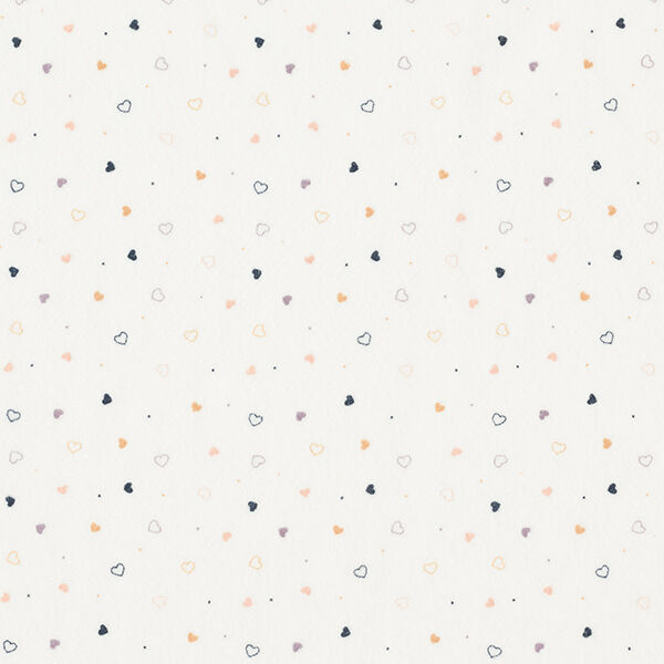 Tissu Nicki Petits cœurs – blanc,  image number 1
