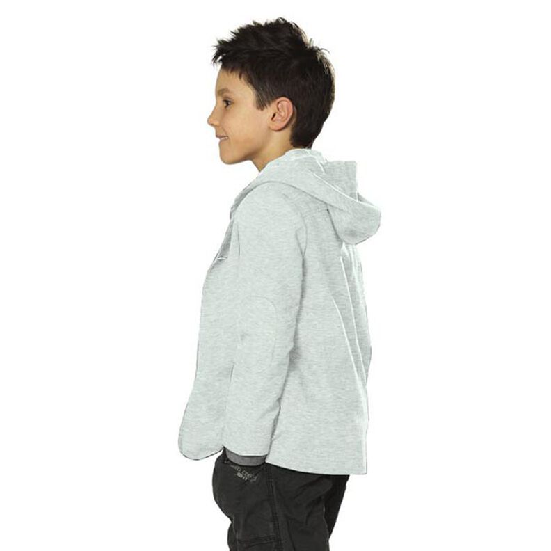 French Terry chiné fin – menthe/gris,  image number 4