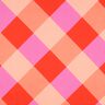 Satin de coton Large Gingham | Nerida Hansen – corail/rose clair,  thumbnail number 1
