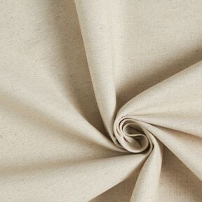 Tissu de décoration Canvas Mélange lin – beige/nature, 