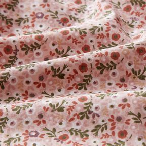 Popeline coton Petites fleurs – rosé/cuivre, 