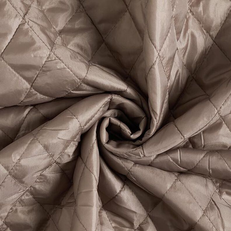 Doublure matelassée en losanges – taupe,  image number 4