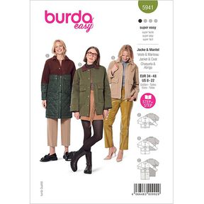 Veste & Manteau | Burda 5941 | 34-48, 