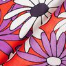 Satin Fleurs expressives – orange/lilas rouge,  thumbnail number 4