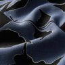Tissu viscose Feuilles luxuriantes  – gris bleu/noir,  thumbnail number 2