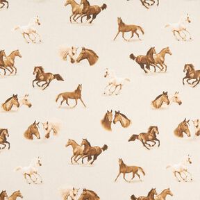 Tissu de décoration Semi-panama Chevaux, 