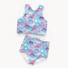 Tissus pour maillot de bain UPF50 Coquillages – bleu aqua/lilas bleu,  thumbnail number 5