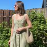 Mélange viscose Reflet brillant – kaki clair,  thumbnail number 7