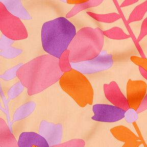 Satin de coton Cloverdale | Nerida Hansen – abricot/rose vif, 