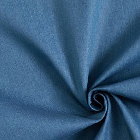 Denim de coton mélangé moyen – bleu jean, 