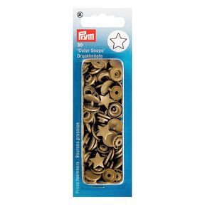 Boutons-pression Color métallique Snaps étoile 2 - dor métalliqueé| Prym, 