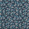 Jersey coton Mer de fleurs – bleu nuit/eucalyptus,  thumbnail number 1