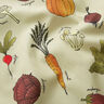 Tissu de décoration Semi-panama Types de légumes – beige clair/bordeaux,  thumbnail number 2