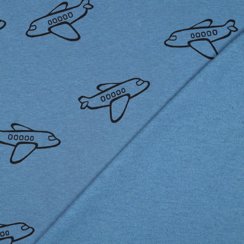 Sweatshirt gratté Avions | Poppy Fabrics – bleu jean, image number 4