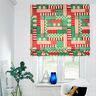 Tissu de décoration Semi-panama Formes modernes – vert genévrier/rouge foncé,  thumbnail number 8