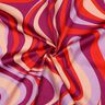 Satin de coton Vagues rétro | Poppy Fabrics – pourpre/orange,  thumbnail number 3