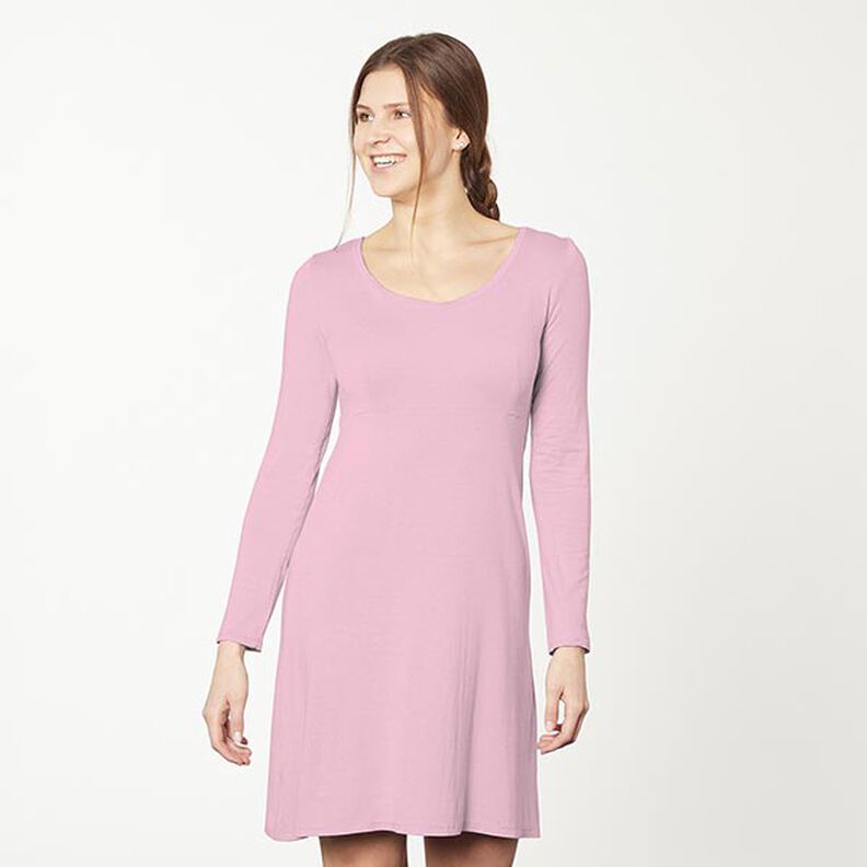 Baumwolljersey Medium Uni – rose,  image number 6