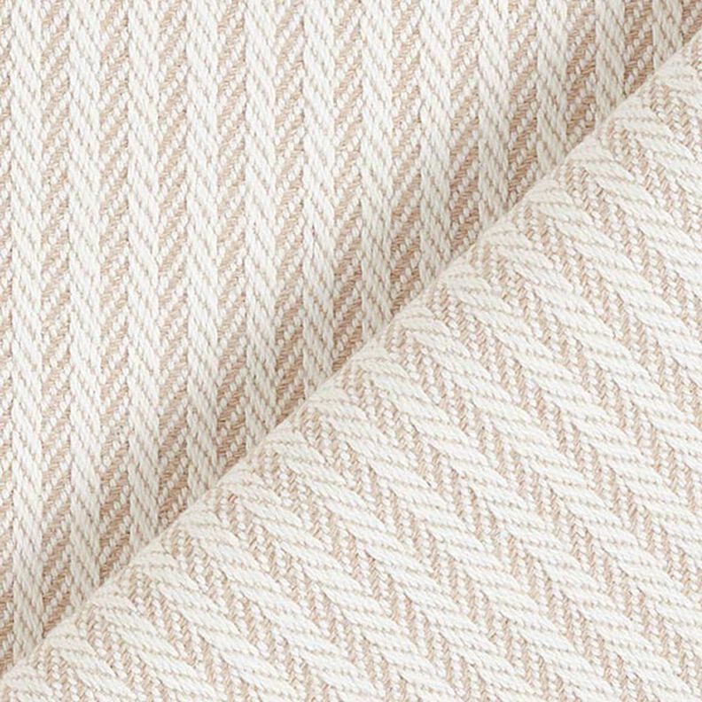 Tissu de décoration Jacquard Rayures discrètes – beige foncé,  image number 3
