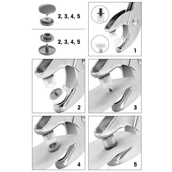 Boutons-pression Color Snaps 2 – blanc | Prym,  image number 4