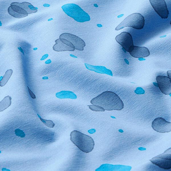 French Terry Sweat d’été Taches d'aquarelle | PETIT CITRON – bleu clair, image number 2