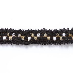 Galon Tweed [20 mm] – noir/or, 