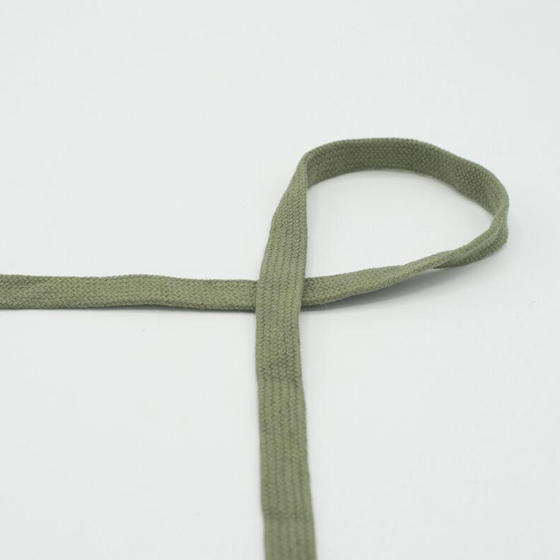 Cordon plat Sweat-shirt à capuche Coton [15 mm] – kaki,  image number 1