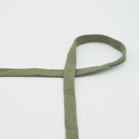 Cordon plat Sweat-shirt à capuche Coton [15 mm] – kaki, 