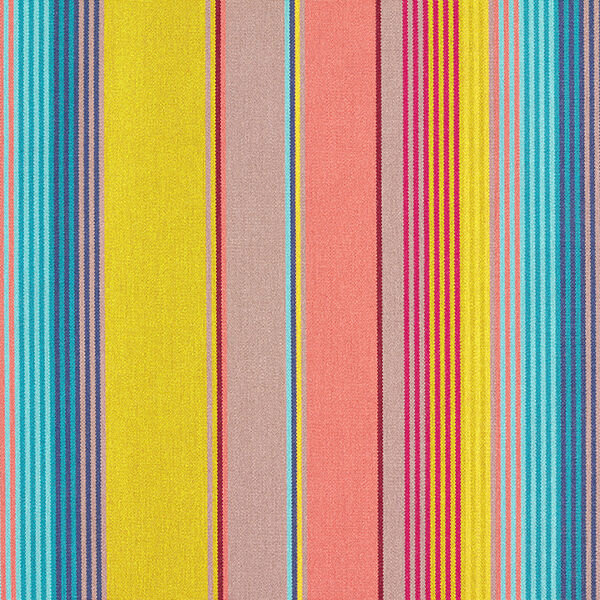 Tissu d’extérieur Canvas Rayures – saumon/moutarde,  image number 1
