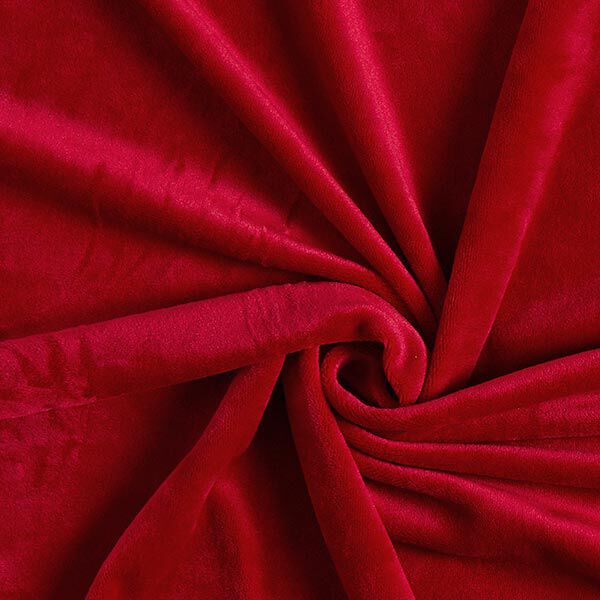 Velours stretch Tissu Nicki – rouge, image number 1