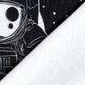 French Terry Panel Spaceman | Glitzerpüppi – noir/blanc,  thumbnail number 4