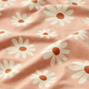 Coton mélangé Jersey Petite fleur – vieux rose clair, 