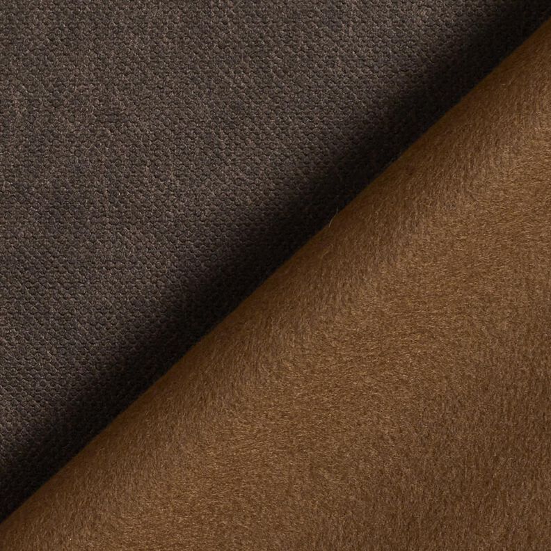 Tissu de revêtement Aspect velours – marron noir,  image number 3