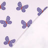 Sweatshirt gratté gros papillons | Poppy Fabrics – lilas pastel/lilas bleu,  thumbnail number 4